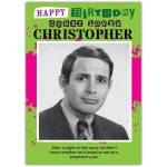 Personalised Funny Curry Lover Birthday Card with Humorous Retro Photo and Name Options