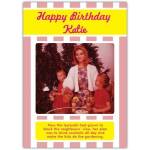 Personalised Happy Birthday Card With Humorous Drink Cocktails All Day Garden Theme