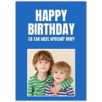 Personalised Happy Birthday Card for Brother with Photo Option Best Brother Ever Design