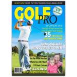 Personalised Golf Pro Magazine Style Greeting Card with One Photo Cover
