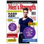 Personalised Men's Strength Magazine Cover Greeting Card with Photo and Custom Text