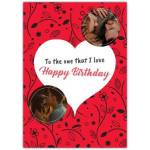 Personalised Romantic Happy Birthday Card for Loved One with Photo Upload Option