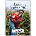 Happy Father's Day Photo Card You're The Best Dad Celebration Card