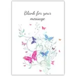 Blank Inside Colourful Butterflies Any Occasion Personalised Greeting Card