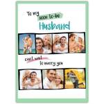 Personalised Soon To Be Husband Photo Upload Wedding Card