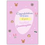 Congratulations on the Birth of Your Granddaughter Woodland Animals New Baby Card