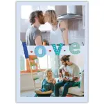 Personalised Valentines LOVE Photo Greeting Card for Wedding Anniversary or Romantic Occasion