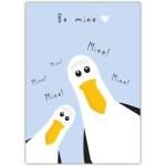 Be Mine Seagull Cute Romantic Valentine’s Day Greeting Card