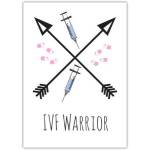 IVF Warrior Pregnancy Support Card for Brave Strong Baby Arrival
