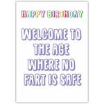 Humorous Happy Birthday Card for Dad with Funny Fart Joke