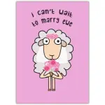 I Cant Wait To Marry Ewe Cute Sheep Wedding or Engagement Greeting Card