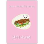 Can't Stop Thinking Bao You Cute Birthday Card for Boyfriend or Girlfriend