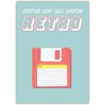Retro Floppy Disk Funny Birthday Card for 90s Kids and Nostalgia Fans