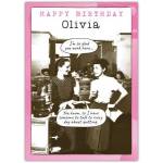 Happy Birthday Vintage Office Banter Personalised Funny Work Greeting Card