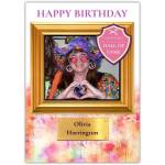 Personalised Happy Birthday Crafting Hall of Fame Photo Upload Card