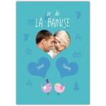 On Your Wedding Day Card in Irish with Personalised Photo and Names