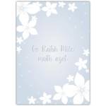 Thank You As Gaeilge Floral Grey Thank You Card with Irish Language Message