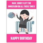 Funny Mam Birthday Card Sorry I Left The Immersion On Humorous Irish Mum Card