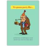 Funny Birthday Card for Older Adults With Humorous Arthritis Party Cartoon Design