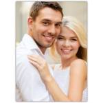 Personalised Engagement Announcement Card with Happy Couple Photo Cover