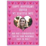 Personalised Anniversary Card for Wife with Photo and Humorous Love Message