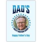 Personalised Happy Fathers Day Card Dad's Quality Handyman Service with Photo