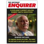 Humorous Birthday Card Cleveland's Worst Golfer Funny Personalised Cover