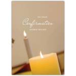Personalised Confirmation Card with Lit Candles Religious Occasion Greeting
