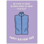 Happy Birthday Dad Fashion Greeting Card