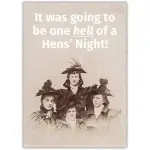 Hens Night Celebration Vintage Style Humorous Greeting Card