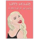 Happy Birthday Christine B*itch Greeting Card