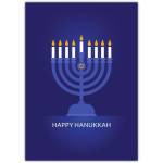 Happy Hanukkah Menorah Picture Greeting  Card