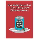 Christmas Funny Cost Of Living Greeting Card