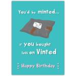 Birthday Funny Shopaholic Greeting Card