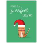 Purrrrfect Christmas Greeting Card