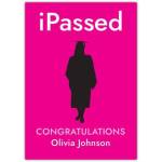 Personalised Congratulations Graduation Card Pink Silhouette Design