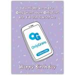Funny Happy Birthday Card for Gran OnlyGrans Subscription Humour
