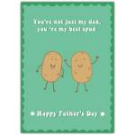 Fathers Day Funny Spud Greeting Card