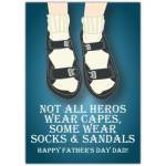 Father's Day Hero Sandals Card