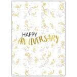 Anniversary Party Confetti Greeting Card