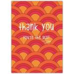 Thank You Mid Century Design Greeting Card
