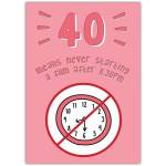 40th Late Film Birthday Card