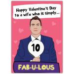 Valentines Day Wife 10 Out Of 10 Greeting Card