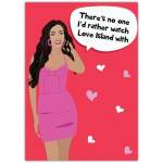 Valentines Day Love Island Greeting Card