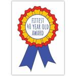 Happy Birthday Fit 40 Rosette Award Greeting  Card