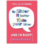 Sister Birthday Card