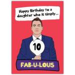 Happy Birthday Daughter Top Marks Fabulous Score Birthday Card