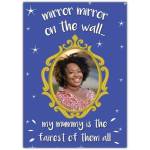 Mirror Mirror Personalised Mammy Is The Fairest Card for Mum Easter or Birthday
