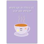 Get Well Soon After Surgery Card Sending Hugs and Positivi-Tea with Cute Tea Cup Design