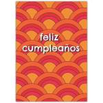Retro Style Feliz Cumpleaños Spanish Birthday Greeting Card